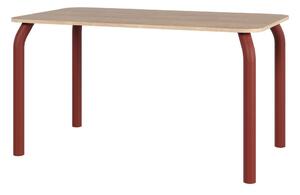 Stół z blatem w dekorze dębu 80x140 cm Meko – noo.ma