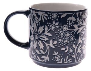Niebieski kubek ceramiczny 390 ml Bloom – Dakls