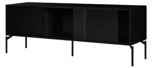 Czarna szafka pod TV 160x60x42 cm Met – noo.ma