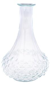 Kremowy szklany wazon (wysokość 21 cm) – Dakls