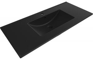 Mexen Atena umywalka wpuszczana w blat 101 x 46 cm, czarna mat - 25011070