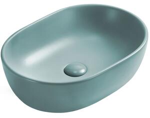 Mexen Viki umywalka nablatowa 48 x 35 cm, zielona jasna mat - 21054848