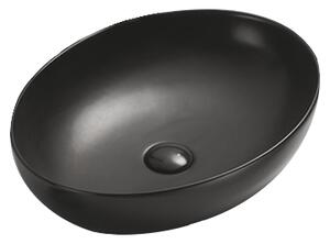 Mexen Jowita umywalka nablatowa 52 x 39 cm, czarna mat - 21355285