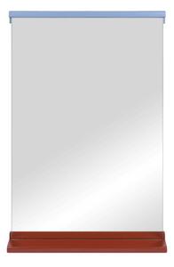 Lustro z półką z drewnianą ramą ścienne 50x75 cm Lun – noo.ma