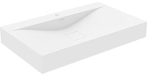 Mexen Poli umywalka nablatowa z konglomeratu 1/O 80 x 48 cm, biała - 23028001