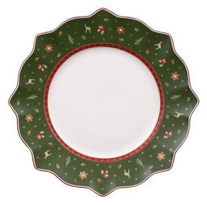 Talerz płaski (zielony) Toy's Delight Christmas Villeroy & Boch