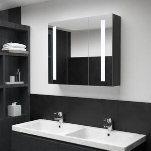 Szafka łazienkowa z lustrem i LED, 89x14x62 cm