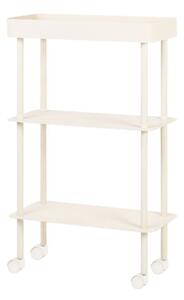 Beżowy metalowy regał na kółkach 60x97x30 cm Nolle – noo.ma