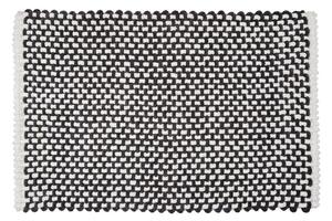 Czarno-biały tekstylny dywanik łazienkowy 50x80 cm Covelo – Wenko
