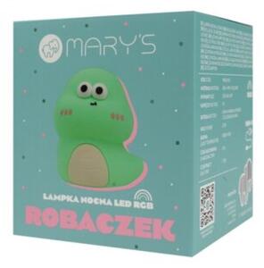 Lampka nocna dla dzieci bezprzewodowa zielona robaczek LED 3W Mary's