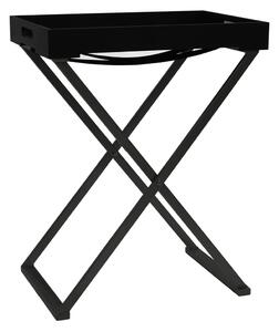 Składany stolik, czarny, 48x34x61 cm, MDF