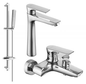 Mexen Axel DB72 zestaw wannowy, chrom - 73813DB72-00