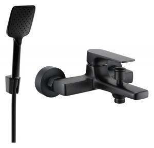 Mexen Lynx R62 bateria wannowa z zestawem prysznicowym, czarna - 74593R62-70