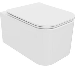 Mexen Elis miska wc Rimless z deską wolnoopadającą slim, duroplast, biała połysk - 30910600