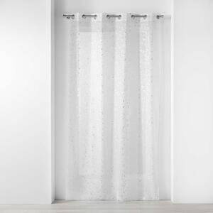 Firanka z woalu w biało-srebrnym kolorze 140x240 cm Floressia – douceur d'intérieur