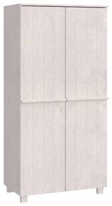 Szafa HAMAR, biała, 89x50x180 cm, lite drewno sosnowe