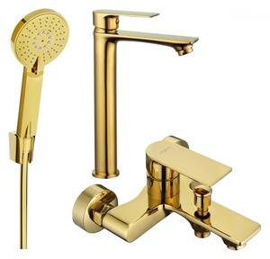 Mexen Royo R40 zestaw wannowy, złoty - 72213R40-50
