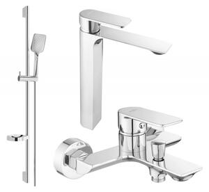 Mexen Alexa DQ62 zestaw wannowy, chrom - 71213DS62-00