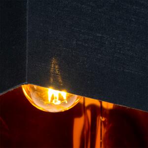 Nowoczesna lampa sufitowa czarna ze złotem - VT 1 Oswietlenie wewnetrzne