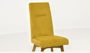 Nowoczesne krzesło do jadalni - żółte, Martina