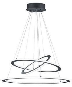 Designerska lampa wisząca szara LED 3-stopniowe ściemnianie -Tijn Oswietlenie wewnetrzne