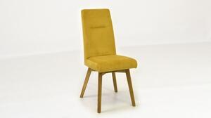 Nowoczesne krzesło do jadalni - żółte, Martina