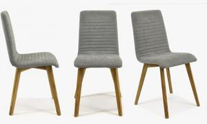 Krzesło do kuchni - jasnoszare, Arosa - Lara Design