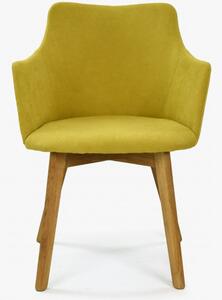 Krzesło z oparciem Bella - żółte