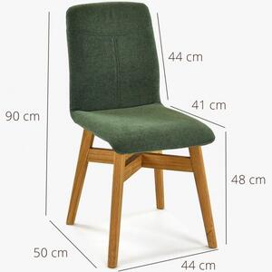 Krzesło YORK do jadalni, zielone - easy clean