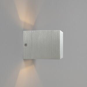 Nowoczesny Kinkiet / Lampa scienna aluminium - Transfer Oswietlenie wewnetrzne