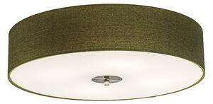 Klasyczny Plafon / Lampy sufitowe zielony 50cm - Drum Jute Oswietlenie wewnetrzne