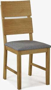 Krzesło dębowe Nora - szare - MEGA akcja
