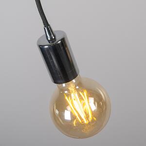 Nowoczesna lampa wisząca chrom - Facil 1 Oswietlenie wewnetrzne