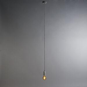 Industrialna lampa wisząca beton - Cava 1 Oswietlenie wewnetrzne