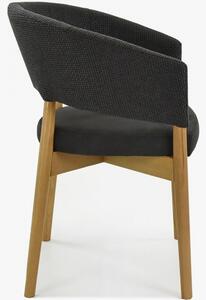Luksusowe krzesło do jadalni czarne- LILY