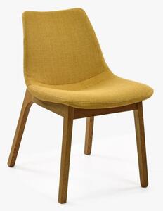 Tkaninowe nogi krzesła dąb, żółty Bloma