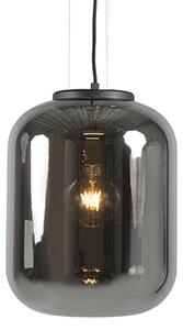 Designerska lampa wisząca czarna lustrzane szkło - Bliss Oswietlenie wewnetrzne