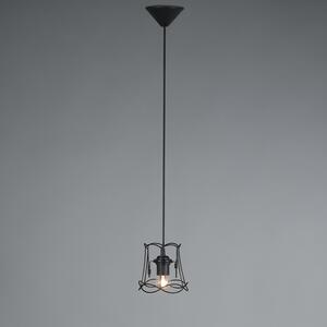 Lampa wisząca Retro czarna 15cm - Granny Frame Oswietlenie wewnetrzne