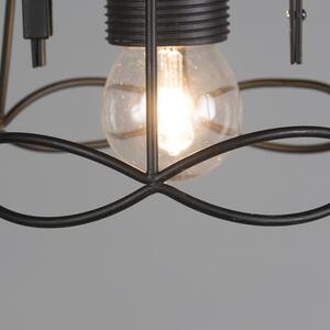 Lampa wisząca Retro czarna 15cm - Granny Frame Oswietlenie wewnetrzne