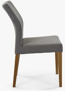 Nowoczesne krzesło tapicerowane w kolorze szarym, Skagen
