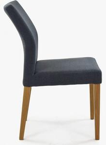 Nowoczesne krzesło tapicerowane antracytowe, Skagen
