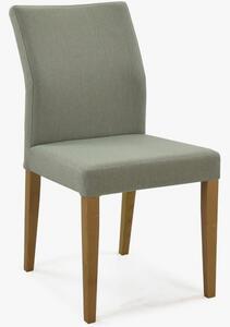 Nowoczesne krzesło tapicerowane, miętowe, Skagen