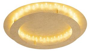 Lampa sufitowa w stylu art deco złota / mosiądz 50 cm w tym LED - Belle Oswietlenie wewnetrzne