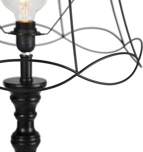 Klasyczna lampa podłogowa czarna Granny Frame 45cm - Classico Oswietlenie wewnetrzne