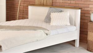 Białe łóżko rustykalne Francja
