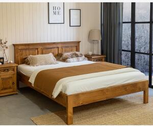 Łóżko dwuosobowe w stylu Rustykalnym