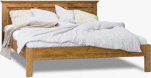 Łóżko podwójne w stylu rustykalnym