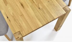 Stół do jadalni z litego dębu, Koszyce 140 x 90 cm