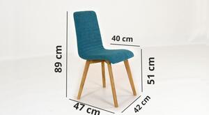 Stół i krzesła drewniane 140 x 90 cm, dąb