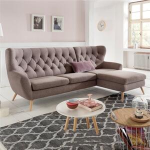 Sofa narożna - Tkanina AquaClean, wiele kolorów - Skandynawski design VOSS